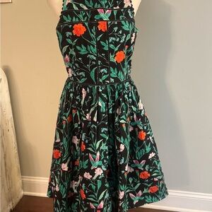 Kate Spade Black Floral dress size 4